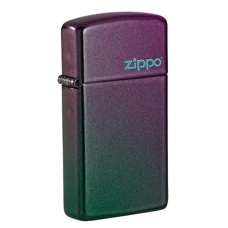 Zippo Sim Iridescent with  Logo Pocket Lighter 49267ZL
